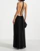Manière De Voir Manière De Voir June Chain Belt Cut-Out Georgette Halter Maxi Dress - 2