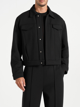 Manière De Voir Manière De Voir Kairo Neoprene Trucker Jacket