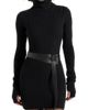 Manière De Voir Manière De Voir Kalia Roll Neck Knitted Mini Dress With Belt - 1