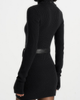 Manière De Voir Manière De Voir Kalia Roll Neck Knitted Mini Dress With Belt - 5
