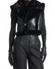 Manière De Voir Manière De Voir Kena Leather & Plush 2-in-1 Gilet Jacket - 4