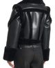 Manière De Voir Manière De Voir Kena Leather & Plush 2-in-1 Gilet Jacket - 5