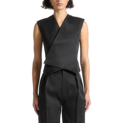 Manière De Voir Manière De Voir Laurence Sateen Wrap Waistcoat