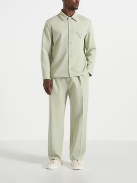 Manière De Voir Manière De Voir Leo Hatched Overshirt
