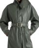 Manière De Voir Manière De Voir Leyna Ostrich Hourglass Belted Coat - 2