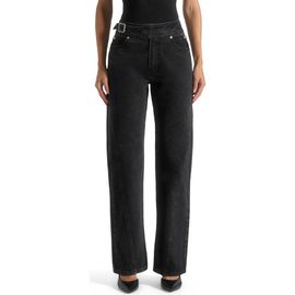 Manière De Voir Manière De Voir Loane Twist Leg Boyfriend Jeans With Waist Adjuster