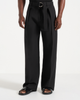Manière De Voir Manière De Voir Loic Wide Leg Tailored Trousers With Belt - 5