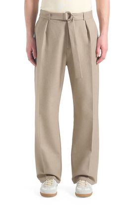 Manière De Voir Manière De Voir Louis Relaxed Fit Belted Tailored Trousers