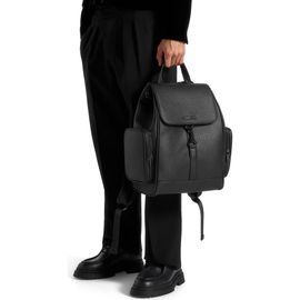 Manière De Voir Manière De Voir Maloe Pebbled Leather Eiffel Clasp Backpack
