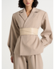 Manière De Voir Manière De Voir Marie Twist Sleeve Blazer with Belt - 1