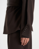 Manière De Voir Manière De Voir Marie Wool Twist Sleeve Blazer with Belt - 2