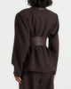 Manière De Voir Manière De Voir Marie Wool Twist Sleeve Blazer with Belt - 5