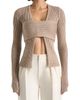 Manière De Voir Manière De Voir Marisa 2-In-1 Knit Bandeau Cardigan - 1