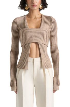 Manière De Voir Manière De Voir Marisa 2-In-1 Knit Bandeau Cardigan