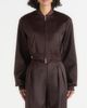 Manière De Voir Manière De Voir Monique Satin Wide Shoulder Bomber Jacket - 1