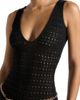 Manière De Voir Manière De Voir Myriam Pointelle Plunge Midaxi Dress With Chain - 4