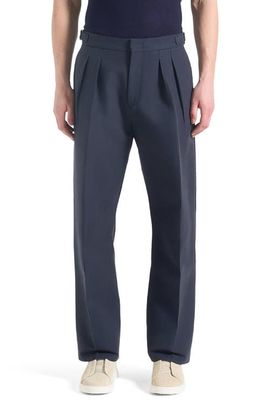 Manière De Voir Manière De Voir Nolan Twin Pleat Chino Trousers with Stitch Detail