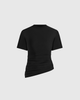 Manière De Voir Manière De Voir Pauline Ruched Asymmetric Cotton T-Shirt - 5