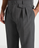 Manière De Voir Manière De Voir Pierre Straight Leg Pleat Front Trousers - 4