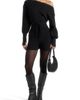 Manière De Voir Manière De Voir Raya Off Shoulder Knitted Playsuit With Belt - 1