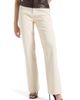 Manière De Voir Manière De Voir Renee Leather & Denim Straight Leg Jeans - 1