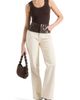 Manière De Voir Manière De Voir Renee Leather & Denim Straight Leg Jeans - 4