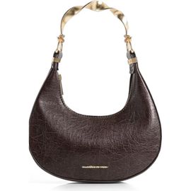 Manière De Voir Manière De Voir Sadie Sculpted Leather Crescent Bag
