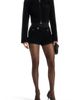 Manière De Voir Manière De Voir Samia Velvet Patent Mini Shorts - 4