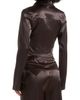 Manière De Voir Manière De Voir Satia Satin Cowl Shirt with Chain Detail - 3
