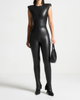 Manière De Voir Manière De Voir Sculpted Leather Leggings - 1
