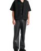 Manière De Voir Manière De Voir Serge Relaxed Fit Leather Pleated Trousers - 3