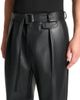 Manière De Voir Manière De Voir Serge Relaxed Fit Leather Pleated Trousers - 4