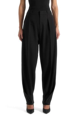 Manière De Voir Manière De Voir Sophie Wool Twist Leg Tailored Trousers