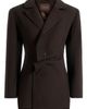 Manière De Voir Manière De Voir Sylvie Oversized Wool Asymmetric Blazer Dress - 2
