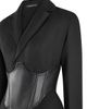 Manière De Voir Manière De Voir Tailored Blazer Dress with Reversible Corset - 5