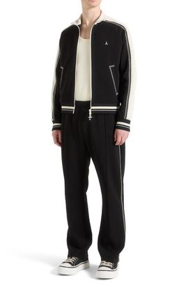 Manière De Voir Manière De Voir Tristan Contrast Whipstitch Raglan Track Jacket