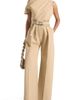 Manière De Voir Manière De Voir Valerie Tailored Off Shoulder Jumpsuit With Belt - 1
