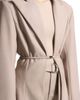 Manière De Voir Manière De Voir Wide Shoulder Tailored Blazer with Twin Belt - 3
