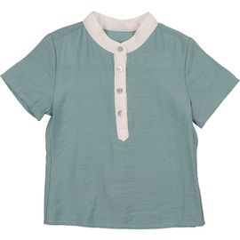 Manière Manière Dotted Mock Neck Henley