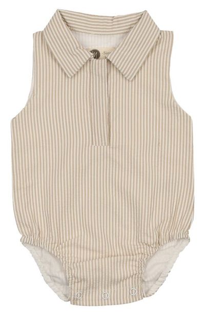 Manière Manière Kids' Seersucker Bodysuit