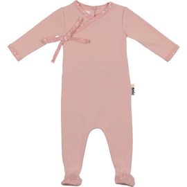 Manière Manière Kids' Speckled Faux Wrap Footie