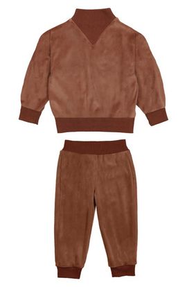 Manière Manière Kids' Velour Sweater & Joggers Set