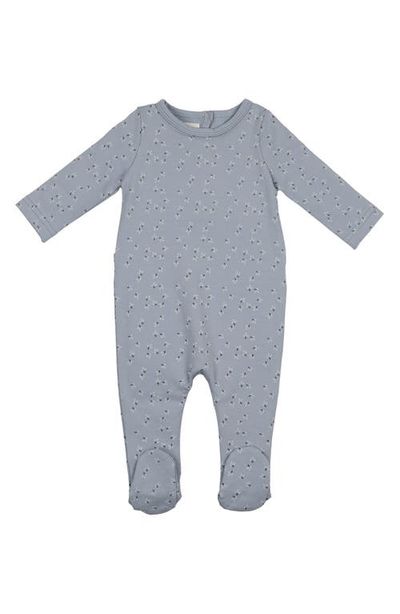 Manière Manière Printed Leaf Stretch Cotton Footie
