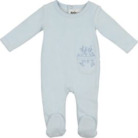 Manière Manière Velour Pocket Cotton Blend Footie