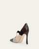 Manolo Blahnik 105mm Difusa Colorblock Mixed Leather Pumps - 2