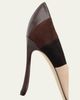 Manolo Blahnik 105mm Difusa Colorblock Mixed Leather Pumps - 3