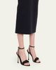 Manolo Blahnik 105mm Raosnu Crochet Flower Ankle-Strap Sandals - 2