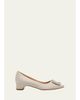Manolo Blahnik 25mm Hangisibar Satin Crystal Buckle Pumps - 1
