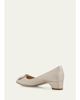 Manolo Blahnik 25mm Hangisibar Satin Crystal Buckle Pumps - 2