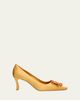 Manolo Blahnik 60mm Fortan Satin Pumps - 1